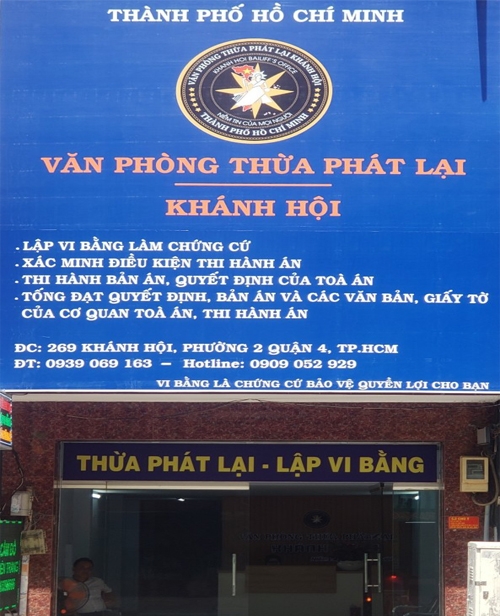 Văn Phòng Thừa Phát Lại Khánh Hội 